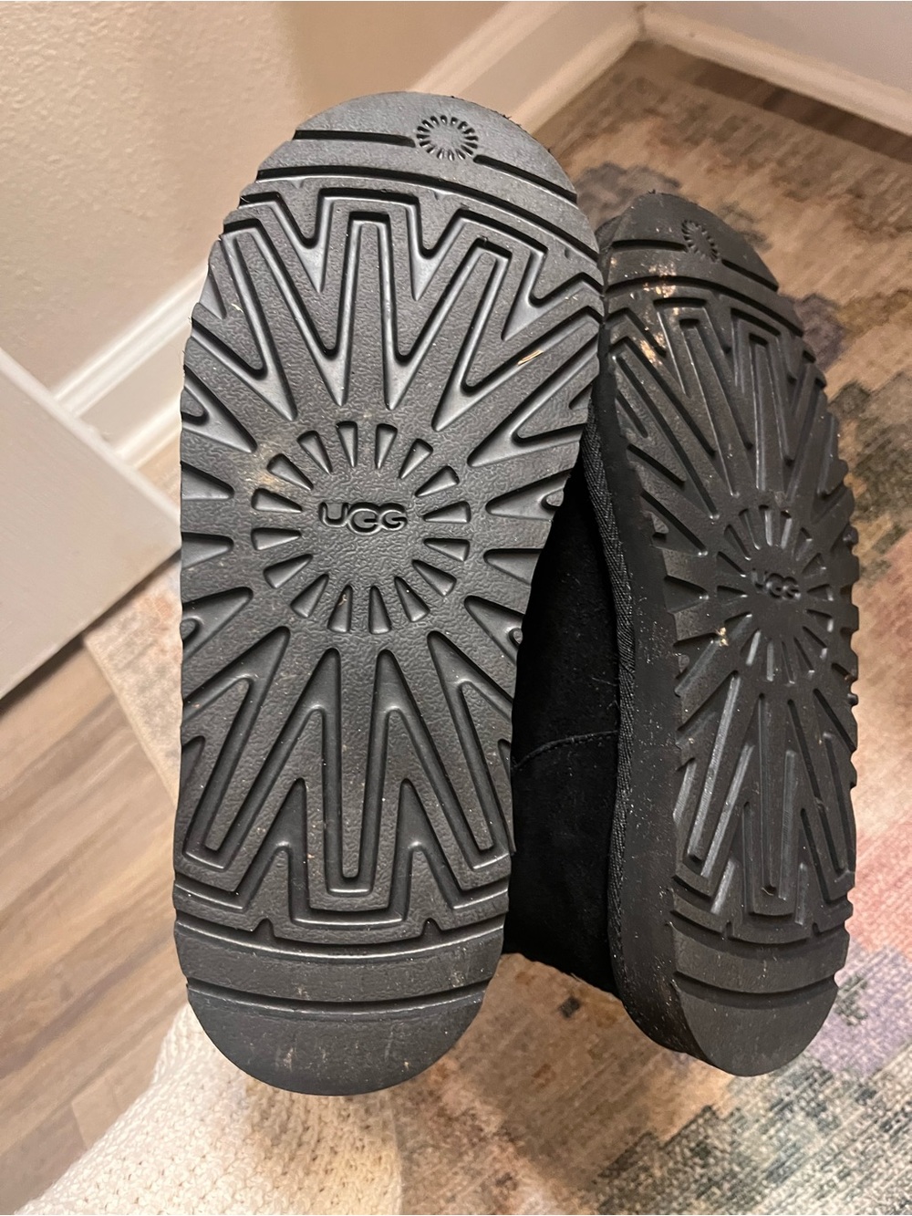 UGG Black Short Button Side Boot - Picture 5 of 8